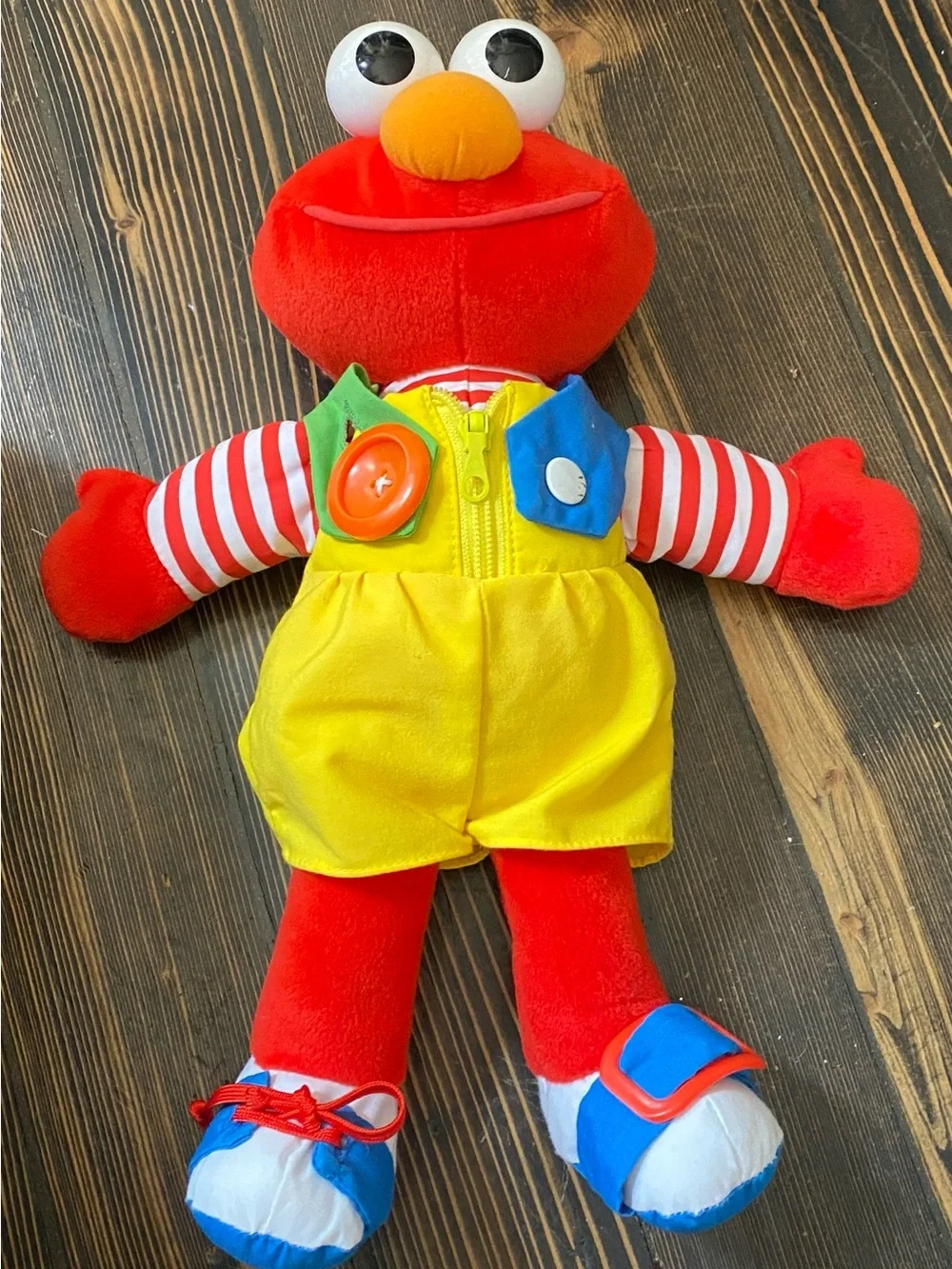 Vintage 1993 PLAYSKOOL Dress Me Up Pal Elmo Plush Figure Toy Stuffed Toy 15